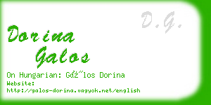 dorina galos business card